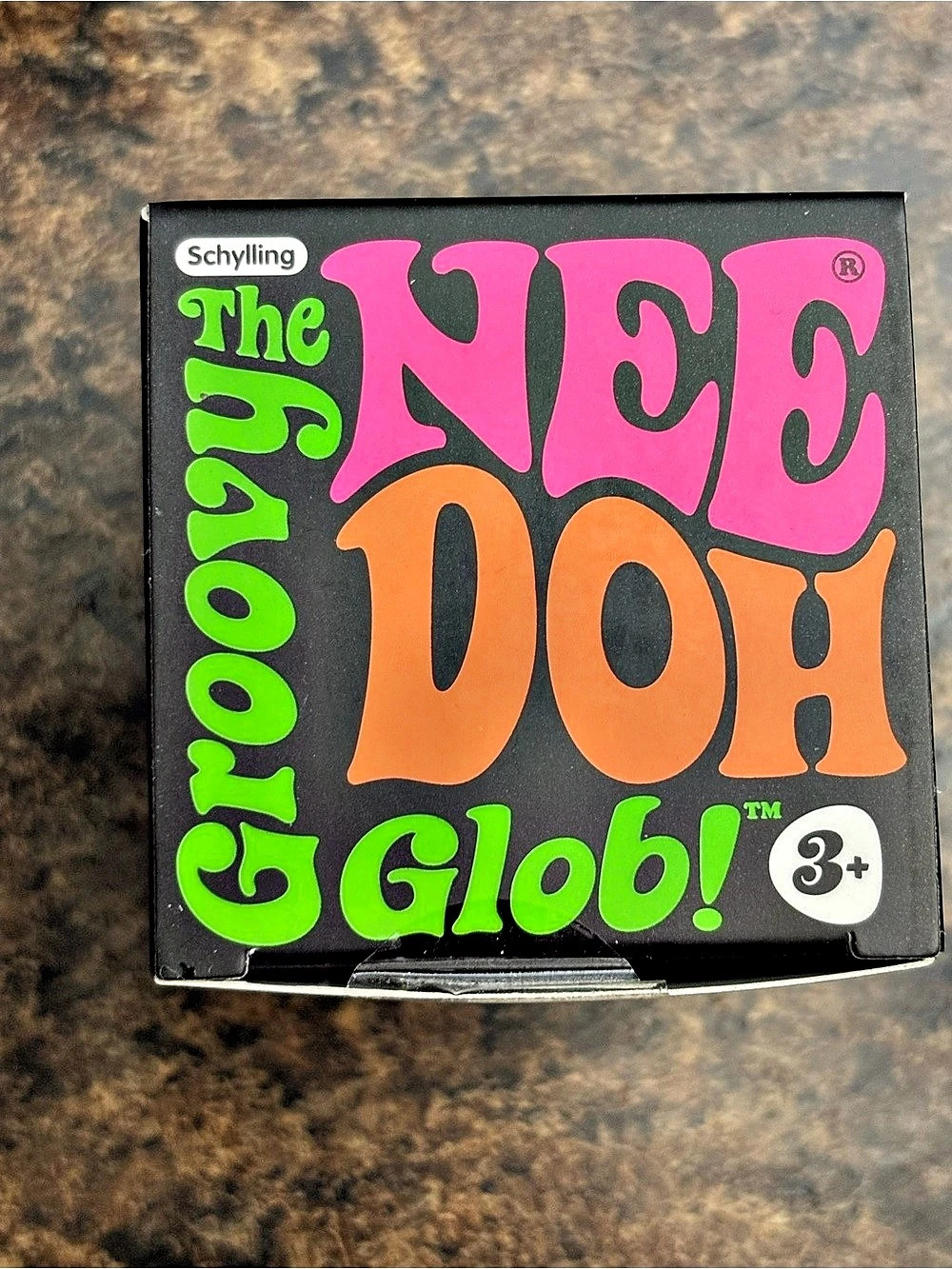 Schylling The Groovy NeeDoh Glob Game Black & Green